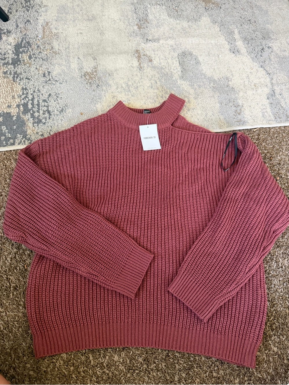 Women’s knitted sweater shirt size Large NWT